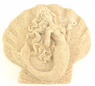 Sand Sculpture Figurine - Mermaid 4" Tall