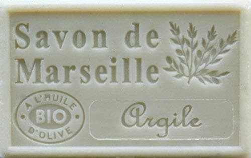 SAVON DE MARSEILLE 125g, French Soap, Vegetable Soap (Green Clay (Argile Verte))