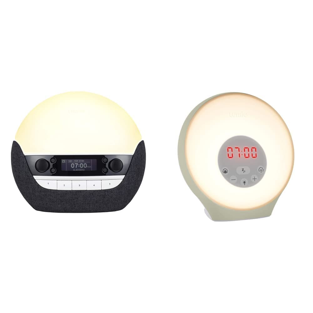 Bodyclock Luxe 750DAB - Wake-up Light with DAB Radio, Bluetooth Speakers, Low-Blue Light for Sleep & Sunrise Alarm - Sunrise Wake-up Alarm, Sunset Sleep Feature, Sounds & Mood Lighting