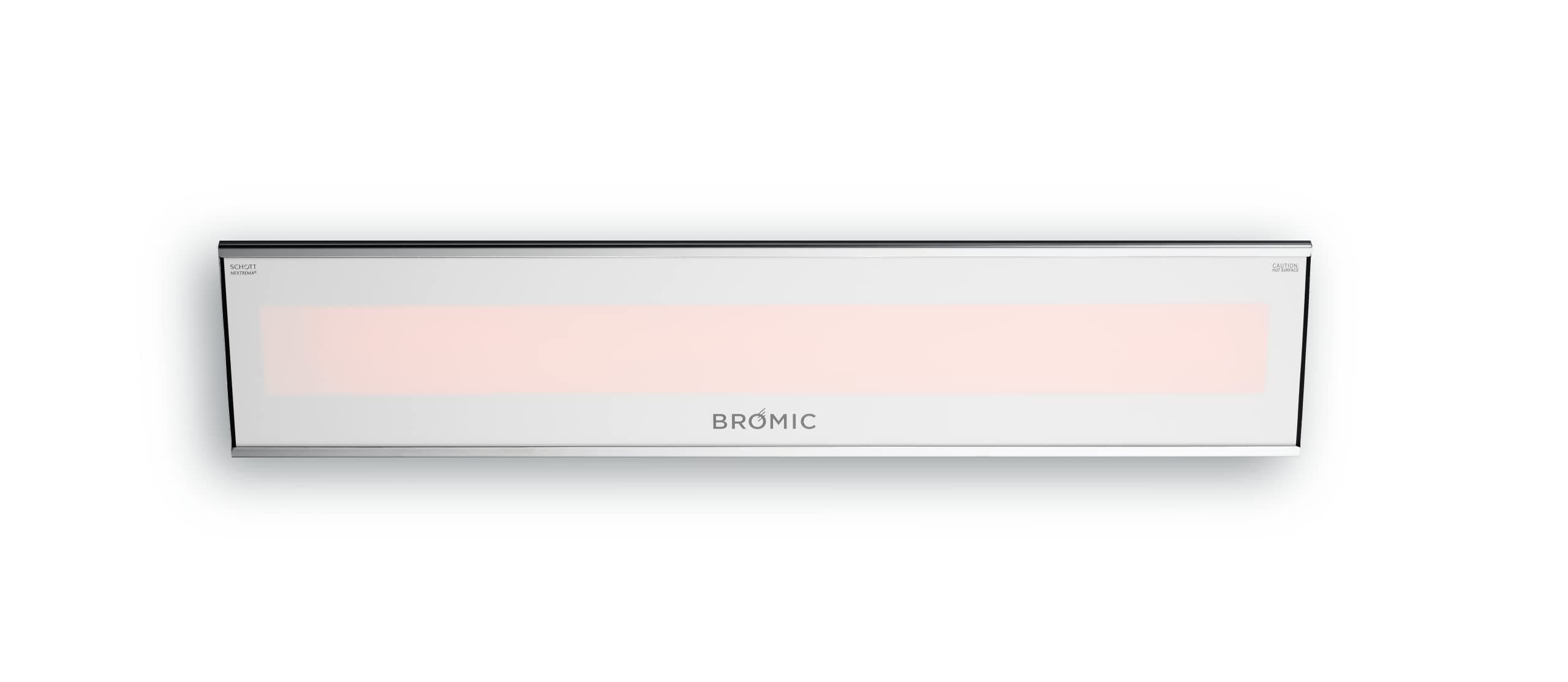 Bromic Platinum Smart-Heat Electric Patio Heater, Outdoor, 2300W, 220-240V, White, BH0320007