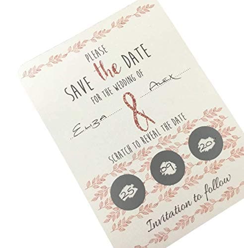Scratch Off Save The Date Cards- 10 Pack
