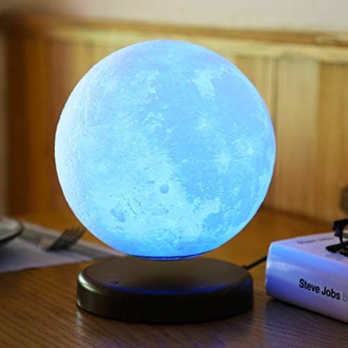 LEVILUNA 7.1'' /16 Colors Magnetic Levitating Moon lamp, 3D Seamless Printed &Touch Control, Magic Night Light, Creative Gifts, Best Business for Customer (7.1''/16colors)
