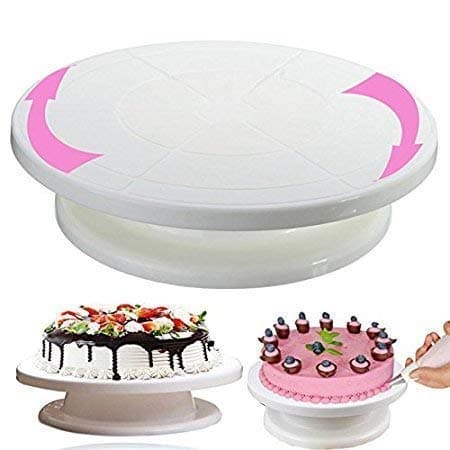 WORTH WEB Revolving Turntable Cake Decorating ABS Plastic Stand