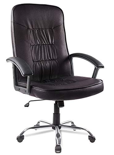 ORVEAY Executive Office Chair Comfortable High-Back Bonded Leather Chair