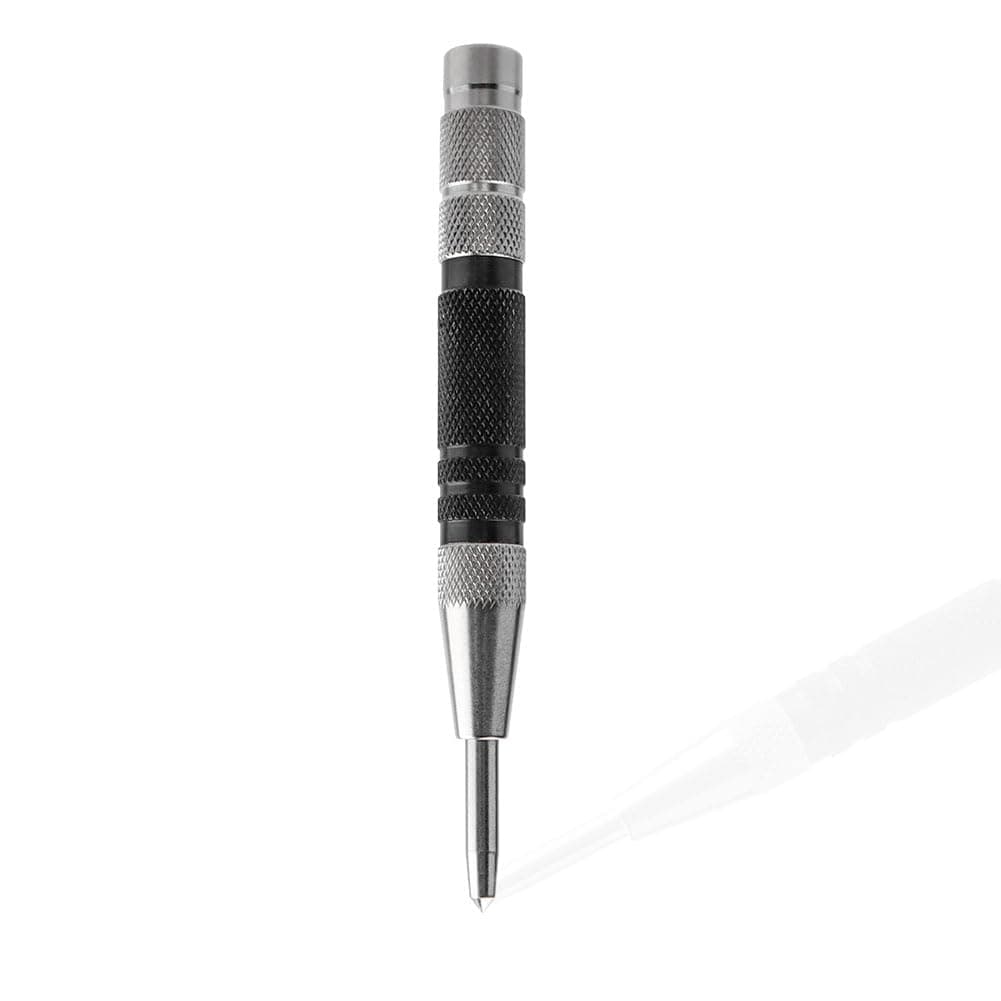 Yakamoz Automatic Center Punch, 6 Inch Centre Hole Punch For Metal Spring Loaded Centre Hole Punch Hand Breaker Tool for Wood Plastic Glass Metal