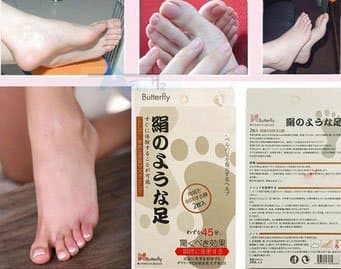 2pcs Butterfly Baby Foot Peeling Renewal Mask Remove Dead Skin Cuticles Heel
