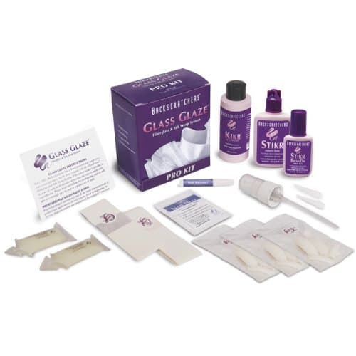 Backscratchers Extreme Glass Glaze Fiberglass and Silk Wrap System Pro Kit