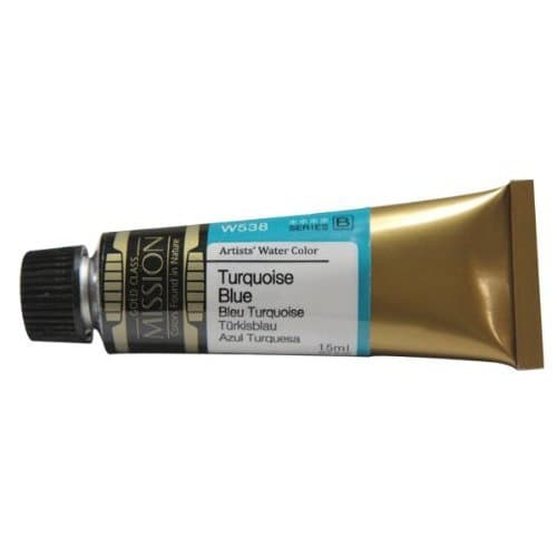 Mission Gold Water Color, 15ml, Turquoise Blue