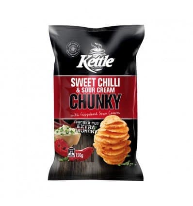 Kettle Chunky Sour Cream and Sweet Chilli 150g