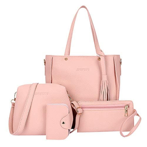 Clearance Women Four Set Handbag Akeelii Woman 2019 New Fashion Leather Shoulder Bag Messenger Bag Wallet