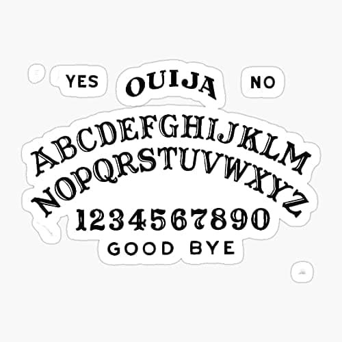 decal Ouija Board Spirit Circle Occult Reading Sticker Vinyl - Peel and Stick to Any Smooth Surface