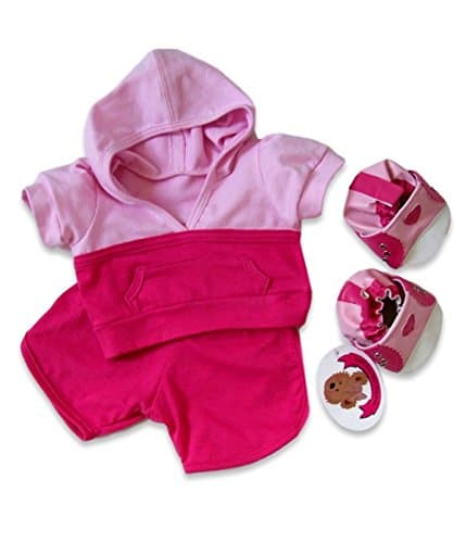 Build Your Bears WardrobeTeddy Bear Clothes fits Build a Bear Teddies Fitness Gym Outfit (pink)