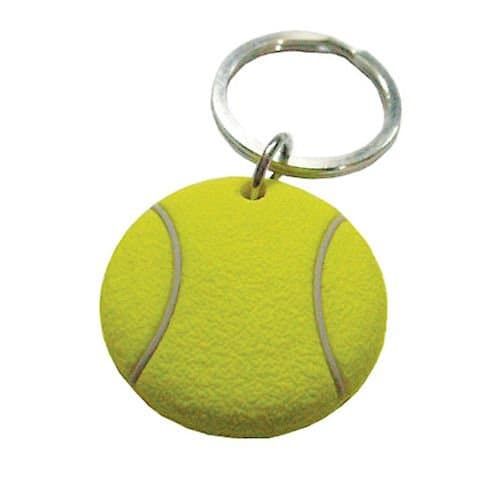 3d Rubber Tennis Keychain