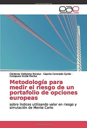 Metodología para medir el riesgo de un portafolio de opciones europeas: sobre índices utilizando valor en riesgo y simulación de Monte Carlo (Spanish Edition)