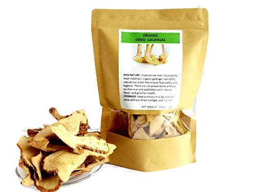 SaveALL organic dried alpinia galangal used in tom yam tom kha soups curies and Asian dishes (3.5 ounces)