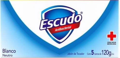 5 X Escudo Antibacterial Blanco Jabon De Tocador Body Bath Soap Bar 4oz Ea.