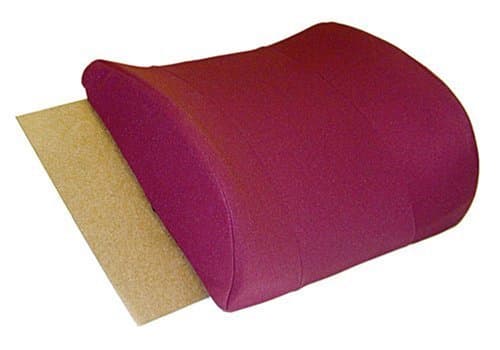 Duro-Med Relax-A-Bac Lumbar Cushion with Composite Board Insert and Strap, Burgundy by Duro-Med