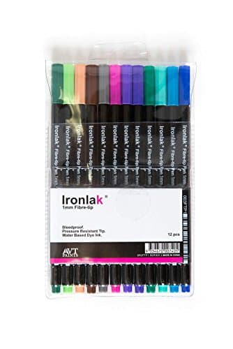 Professional 1mm Fibre-tip Pen Set 12 Colors Series 2