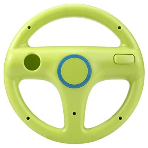ameegoGN-006 Steering Wheel Design Stand Mario Kart Racing Game Steering Wheel Stand For Wii Game Controller (GREEN)
