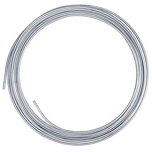 4LIFETIMELINES 3/16" (4.76mm) x 25' - 316L Marine Grade Stainless Steel Brake Line Tubing Coil, Meets SAE Specifications, Universal Compatibility, Brake Line Replacement
