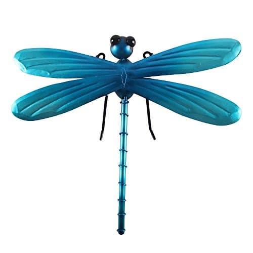 Liffy Metal Dragonfly Wall Decor Outdoor Hanging Art Blue for Living Room Bedroom