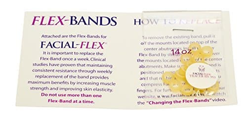 Pack of 15 Extra Strong No.3 (16 ounce) Non-Latex Flex Bands for use with Facial-Flex® Facial Toning Exerciser.