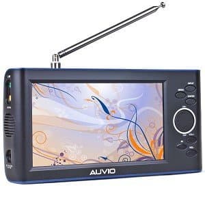 7" AUVIO 16-906 Portable Handheld Widescreen LCD Digital TV - 16:9 ATSC/NTSC (Black)
