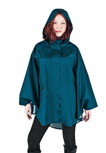 Rain Jacket for Women - Lightweight Poncho - Waterproof Raincoat