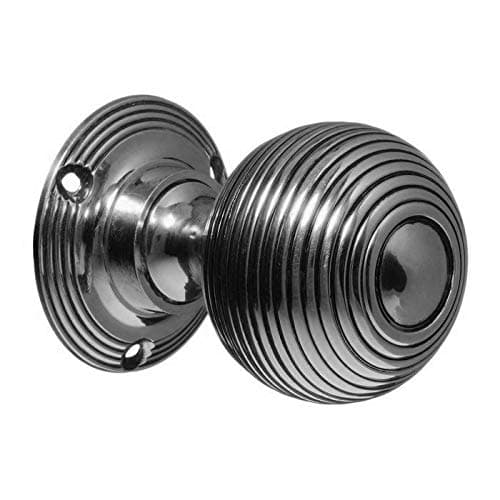EUROARTReeded Mortice Door Knobs in Various Finishes (Polished Chrome)