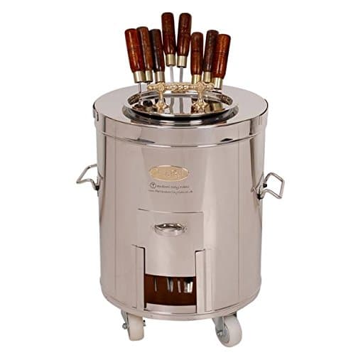 PURI LARGE stainless steel charcoal home tandoori oven - Model: SS2 standard