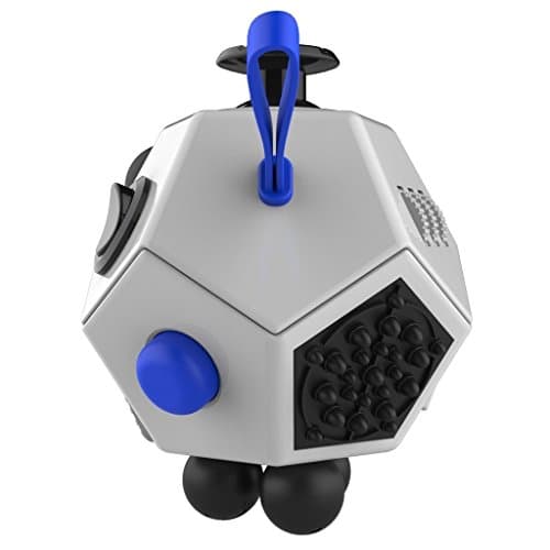 Fidget Polyhedron II 12 Sides Anxiety and Stress Relife Toys for Children and Adults (White)