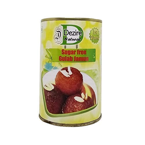 - Dezire Natural Sugar-Free Gulab Jamun | Low GI Diabetic-Friendly Indian Sweet | Traditional Festive Dessert | 500g