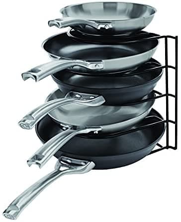 Rubbermaid Pan Organizer Rack, Black, Set of 2