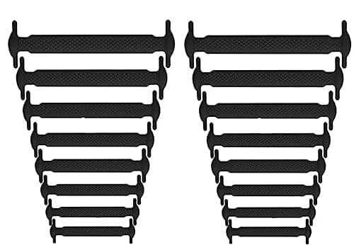 No   Tie   Shoelaces  for Adults, Waterproof Elastic Silicone Tieless Shoe Laces for Sneakers Board Shoes Casual Shoes