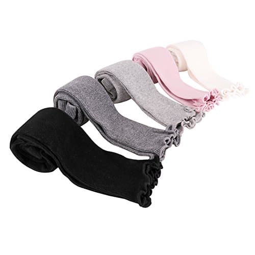 5 Pack Baby Toddler Kids Girls Footless Cable Knit Tights Cotton Leggings Stocking Pants