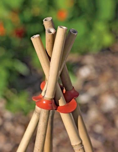 PLANT SUPPORT MADE EASY Stretch Rubber Plant Stake Connecters, 6-Pack, Model:GC-2006