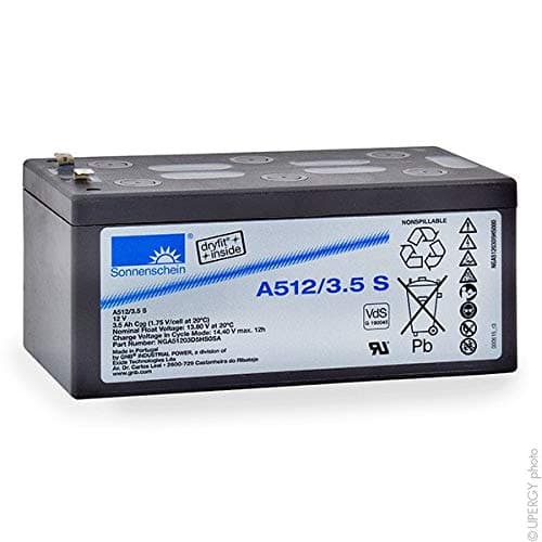 GNB Sonnenschein A500 - Gel lead acid battery A512/3.5S 12V 3.5Ah