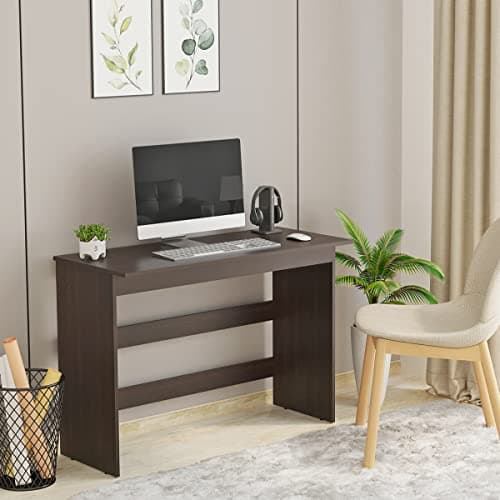 BLUEWUD Clonard Engineered Wood Study and Computer Laptop Table for Home or Office, WFH Desk, with Décor Display & Monitor Space Storage for Adults Kids Students - Large (Wenge)