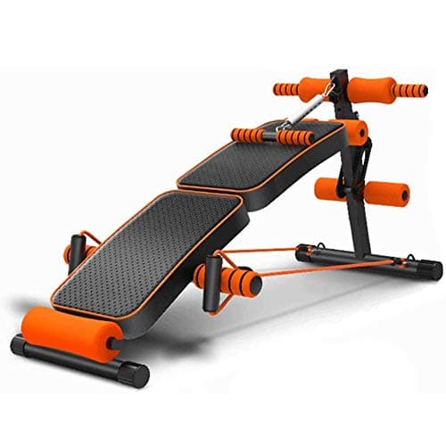 Sit Up Bench Abdominal Trainer, Foldable Waist 5 Minutes Shaper Fitness Equipment Toner Body Exercise Machine Home Trainer