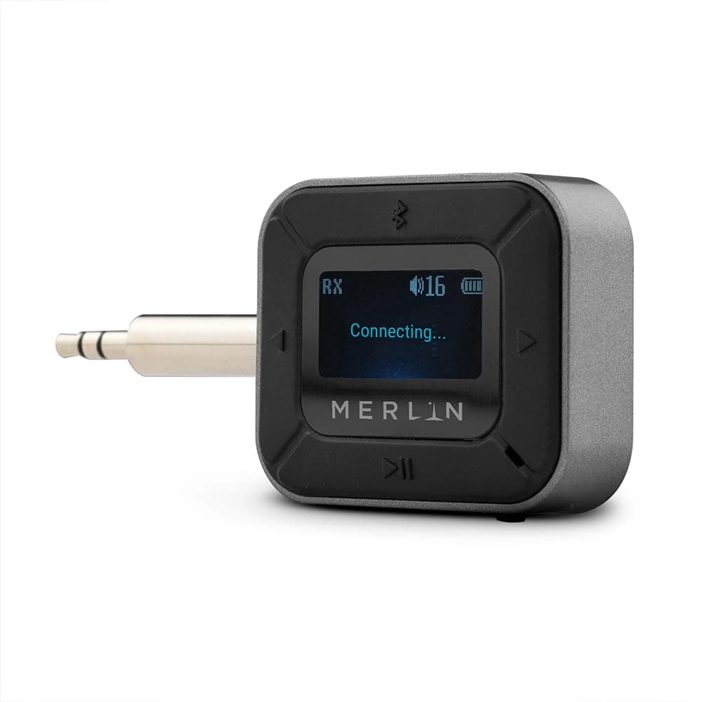 AirJack Dual Pro Bluetooth 5.3 Transmitter & Receiver - 2-in-1 Wireless Audio Adapter for Airplane, TV, and More