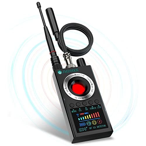 JMDHKK K19 Hidden Camera Detector, Bug & Magnetic Detection Device with Wireless Signal & IR Scan, Privacy Protection Tool with Flashlight for Travel, Hotel, Office, Car