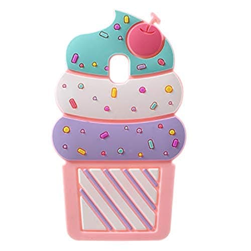 Galaxy J3 Orbit Case, J3 Achieve, Express Prime 3, Prime 2, Emerge 2018, Amp Prime 3, Eclipse 2 Case, 3D Cartoon Cute Cat Kitty Animal Soft Silicone Cover for Samsung Galaxy J3 2018 Aura Star (Black)