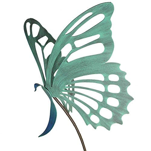 American Made Large Butterfly Garden Sculpture/Stake - Verdi Green