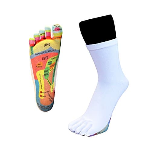 TOETOE - Health Reflexology Toe Socks White