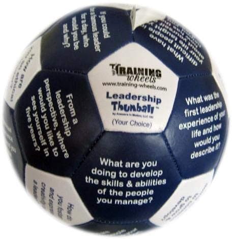 Training Wheels Leadership Thumball - for End of Group Debriefing and Team Building Activities for Work and Therapy (Leadership, 6")
