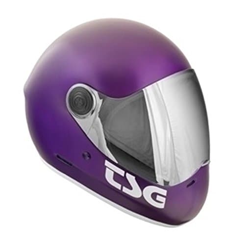 TSG Helmet Casco Integral for Longboard and Downhill. Purple - L-