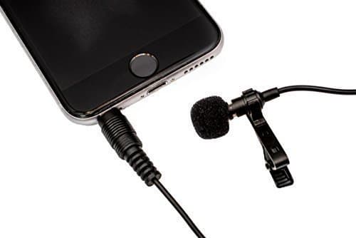 DURBPRO 58" Lavalier Microphone Clip-on Lapel Omnidirectional Condenser Mic for Apple iPhone, iPad, iPod Touch, Samsung Android, MacBook, iMac, and Windows Smartphones Podcast Phone Video Recording