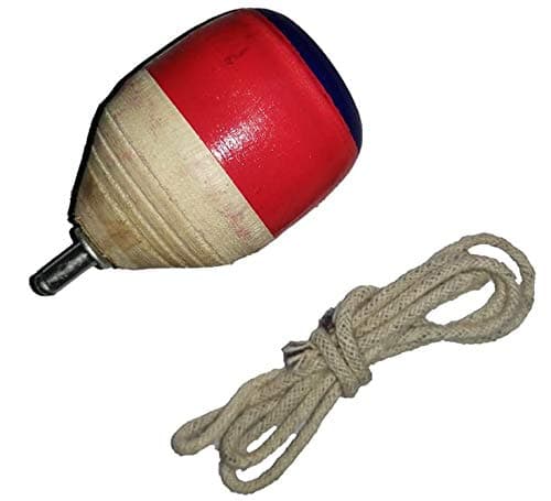 SMV Toys - Desi Spinning Top [1 Qty] Multi-Color, 5 cm X 14 cm X 8 cm, Wooden