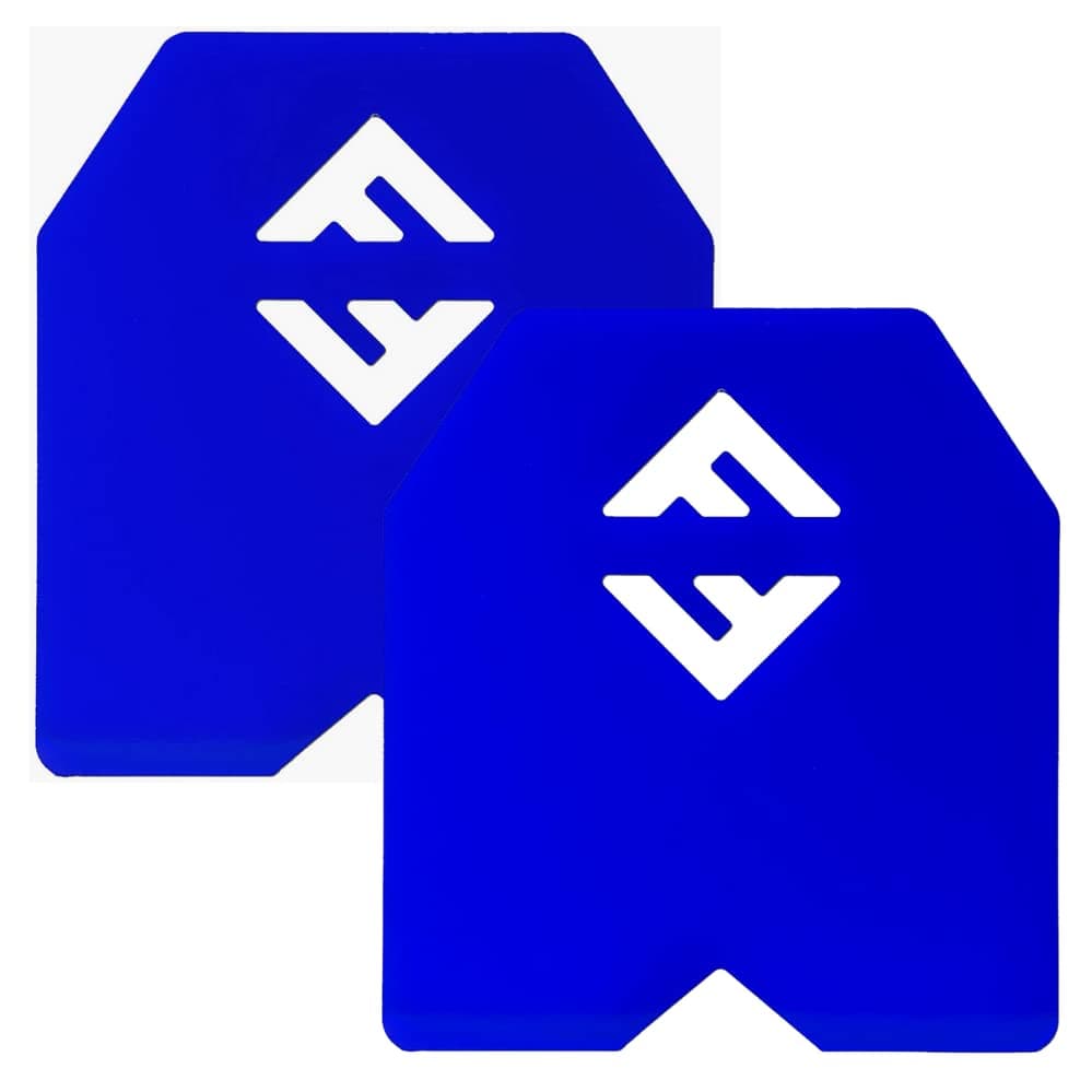 F&F STEEL Weight Vest Plates - 23.75LB Pair, 50LB Total - Compatible With Most Vests, Weight Carrier for High-Intensity Training and Weighted Vest Workouts