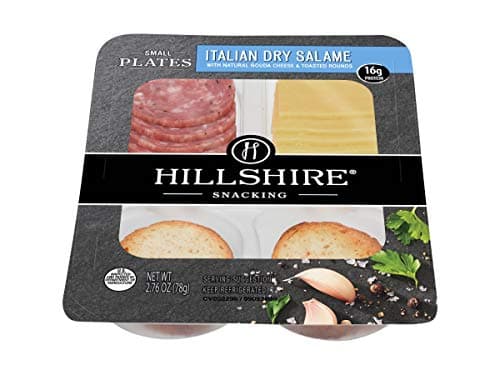 Hillshire Farm Italian Dry Salame with Natural Gouda Cheese and Toasted Rounds, 2.76 Ounce -- 12 per case.